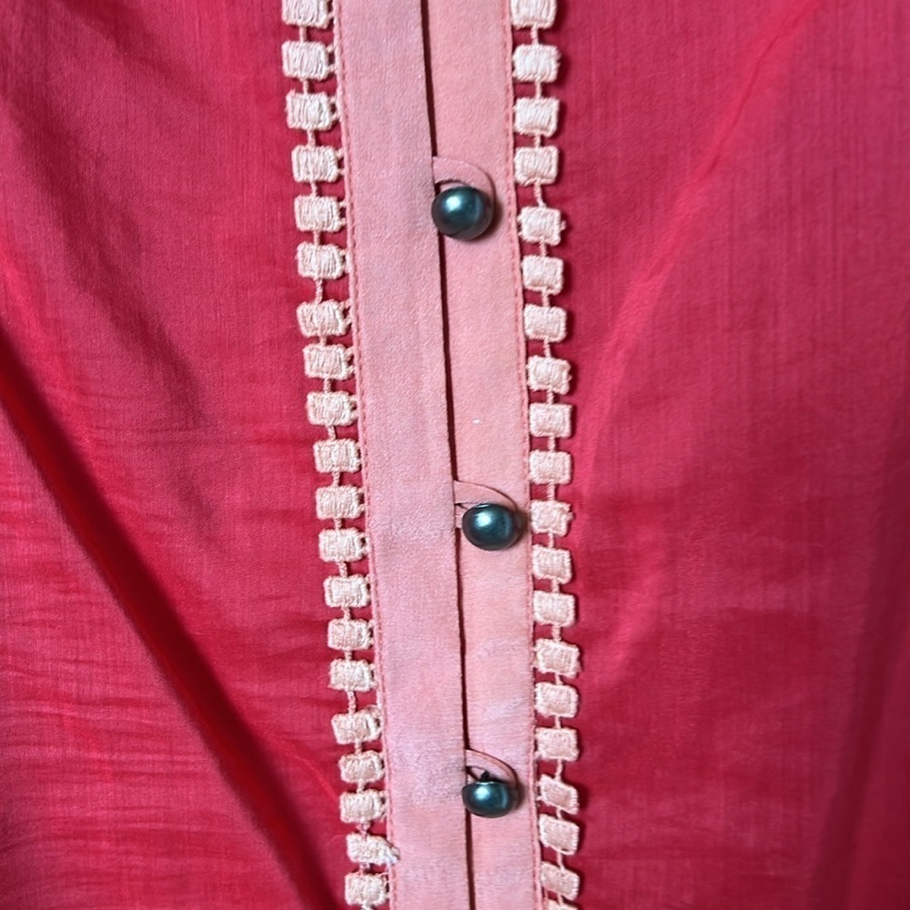 Plenty By Tracy Reese Embroidered Boho Top - Picture 8 of 9